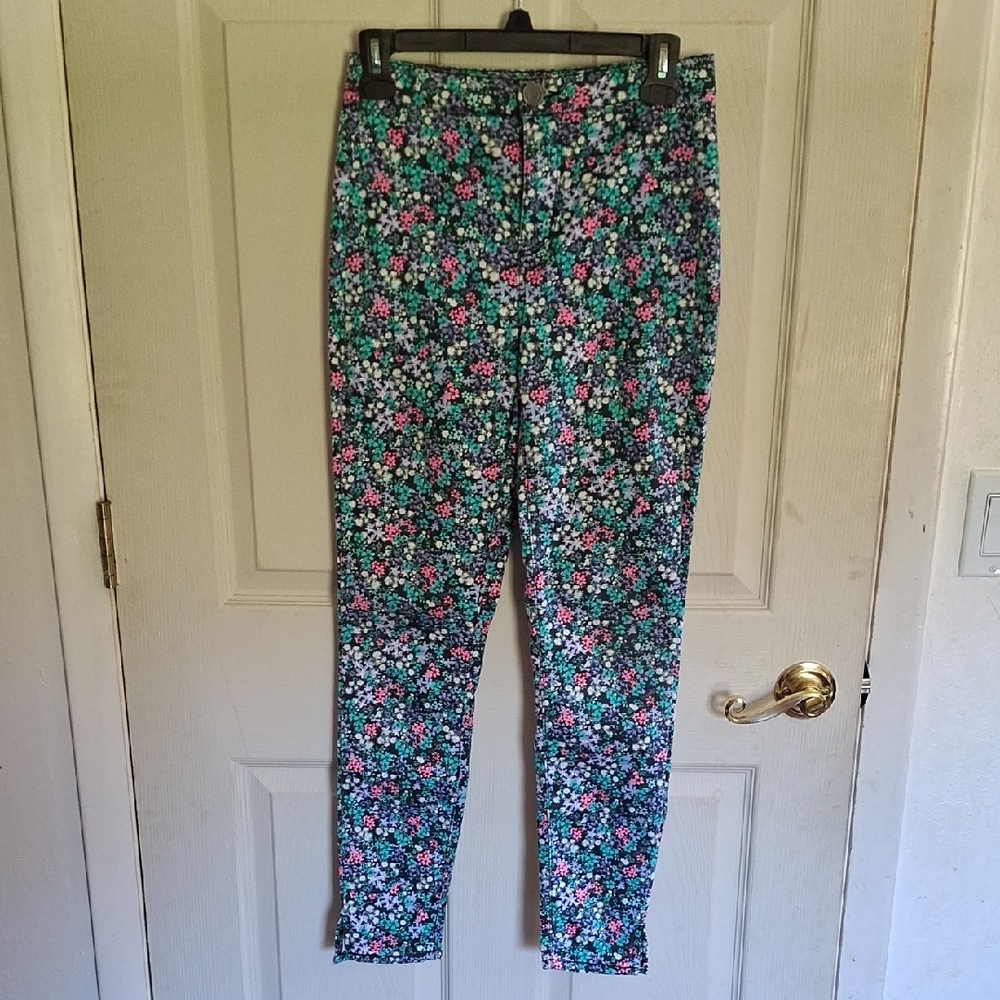 SO Floral Pattern Pants, Size 3